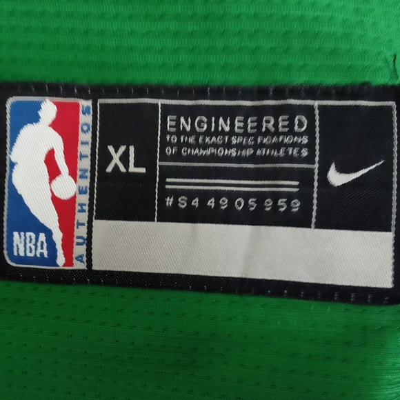 NBA Boston Celtics Nike Kyrie Irving Jersey - Green - Picture 7 of 7